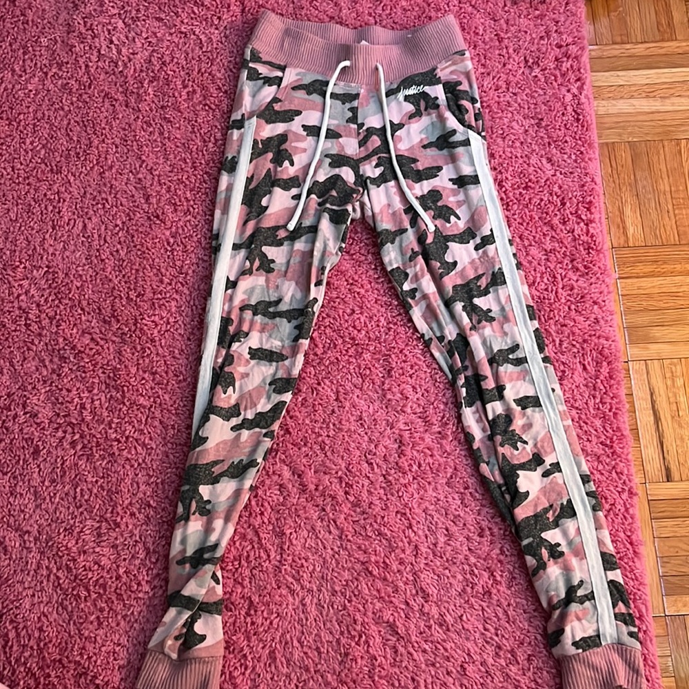Justice Girls Pink Camo bottoms